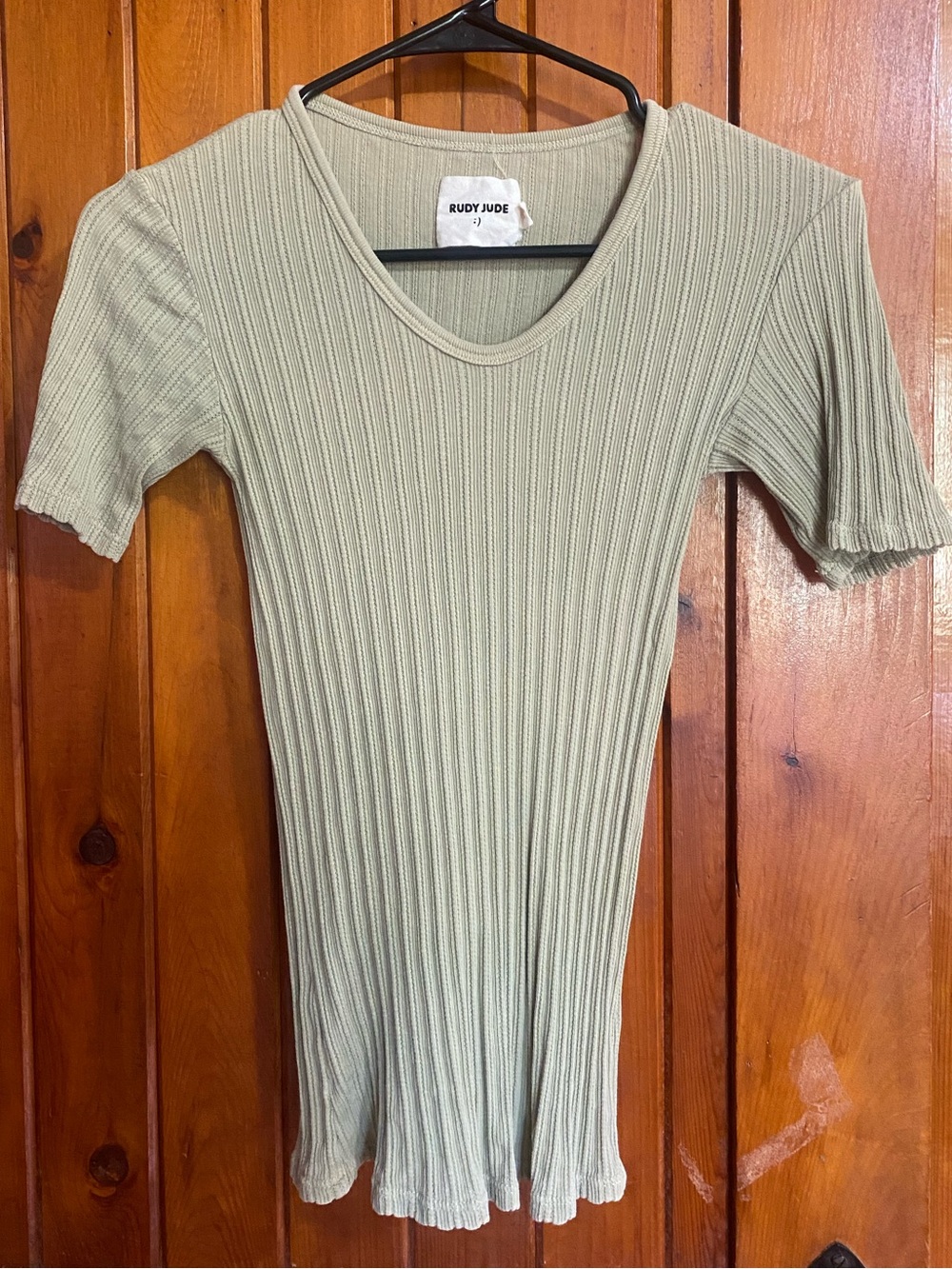 Rudy Jude Pointelle Tee in Celery
